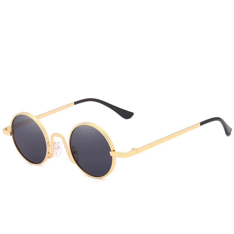 Vintage Designer Outdoor Sunglasses Men Round Fashion High Quality Sun Glasses Woman UV Protection Metal Eyewear - view 5