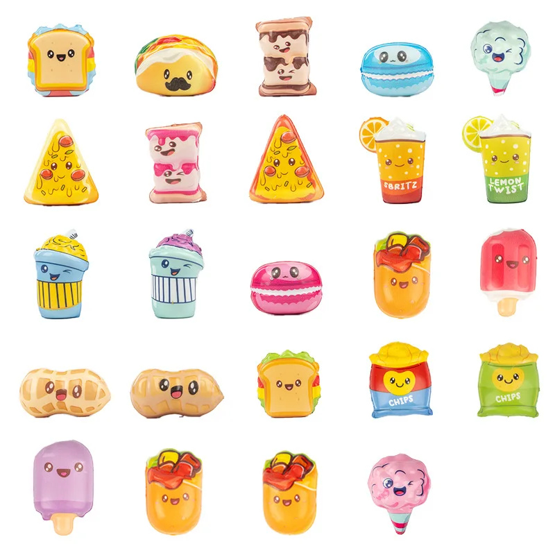 Langsam Zurückfederndes Tier-Donut Entspannungsspielzeug Schlüsselanhänger Party-Kindergeschenk Fidget-Spielzeug Quetschspielzeug