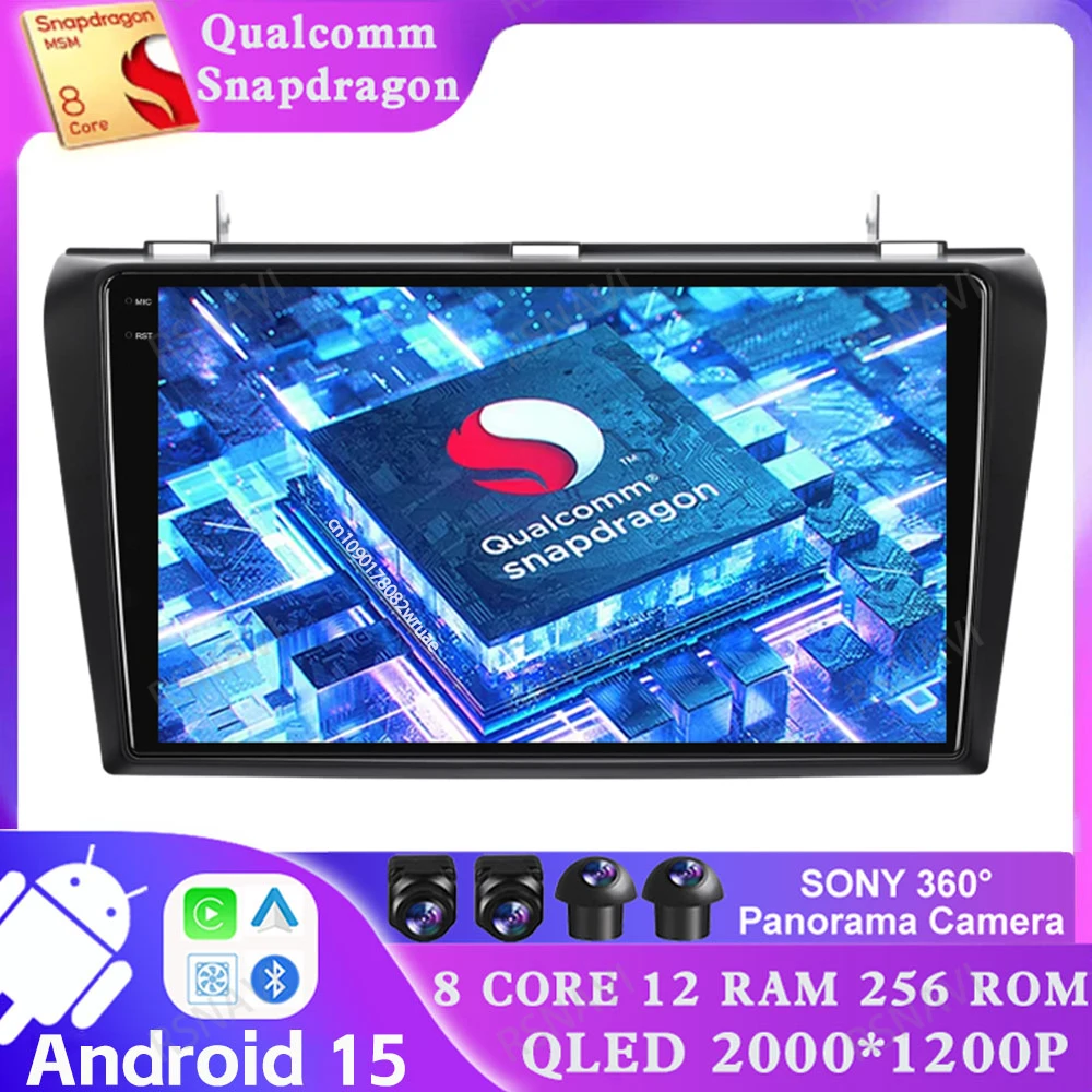 

Android 15 for Mazda 3 2004 2005 2006 2007 2008 2009 DSP DVD Viedo Player Head Unit 5G WIFI Stereo Multimedia Car Radio 4G LTE