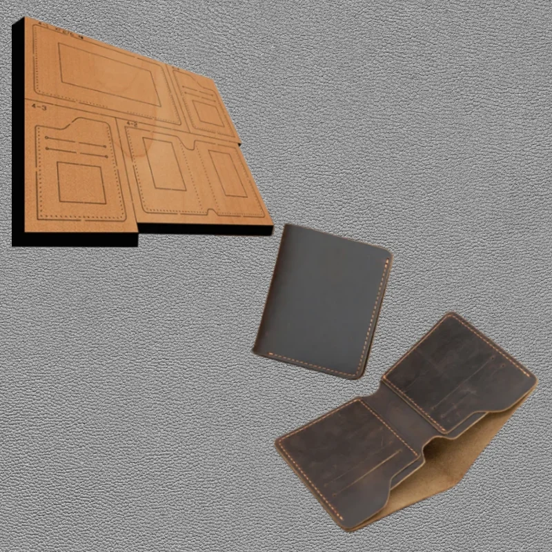 New Japan Steel Blade Cutting Dies, 110*95MM Simple Cardholder & Wallet Mold, DIY Leather Craft Punch Tool