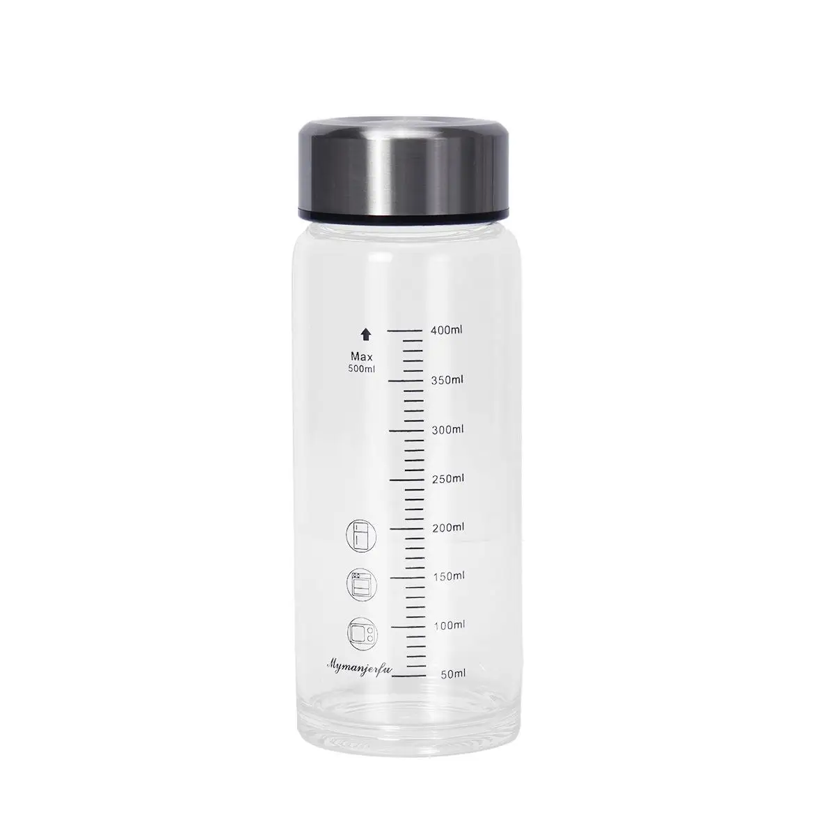 Glass Thermometer Mug 500ml with Scale for Home Use Microwave Safe Milk Heating Special Cup for Children Japanese Style view 5