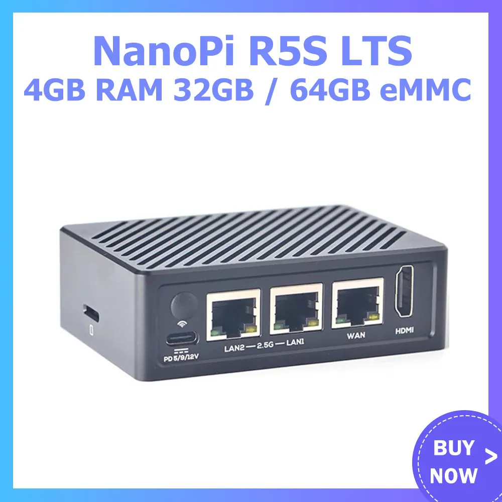 Nanopi R5S LTS RK3568B2 4GB RAM 32GB / 64GB eMMC Development Board