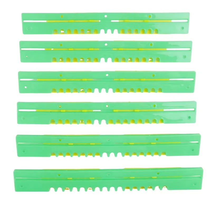 6 Pack Beehive Entrance Reducer Bee Hive Mouse Guard 8 Frame Beehive Travel Gate 12.5Inch Plastic Beehive Sliding Mouse Guards-A