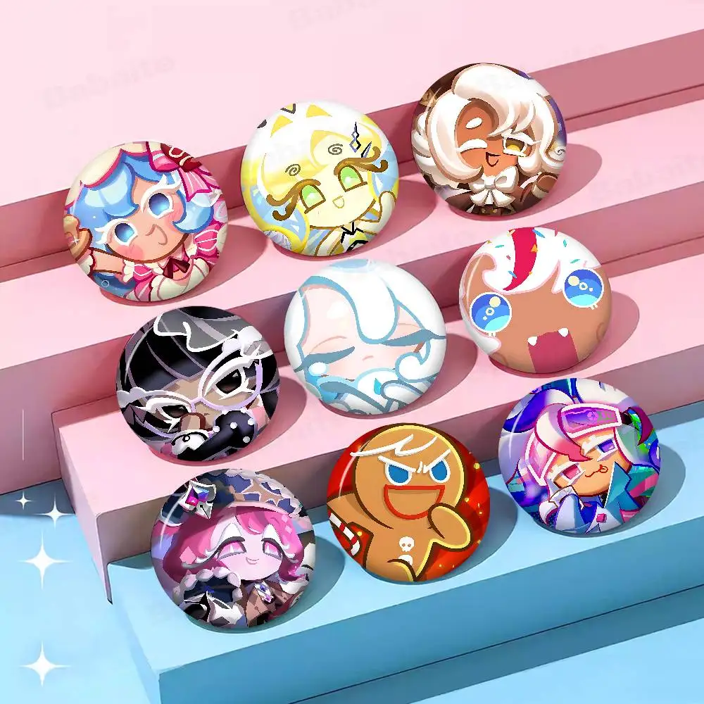 Cookie Run Kingdom Series New  Brooches Soft Button Pin Funny Silly Gnarpy on A Skateboard Meme Badge Gamer Collection Gifts