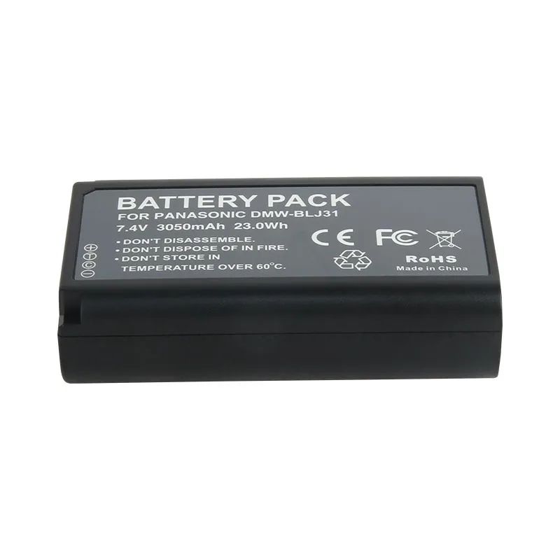 DMW-BLJ31GK バッテリー 3050mAh パナソニック Lumix S1/S1R/S1H フルフレームミラーレスカメラ DC-S1 DC-S1R DC-S1H バッテリーに適しています