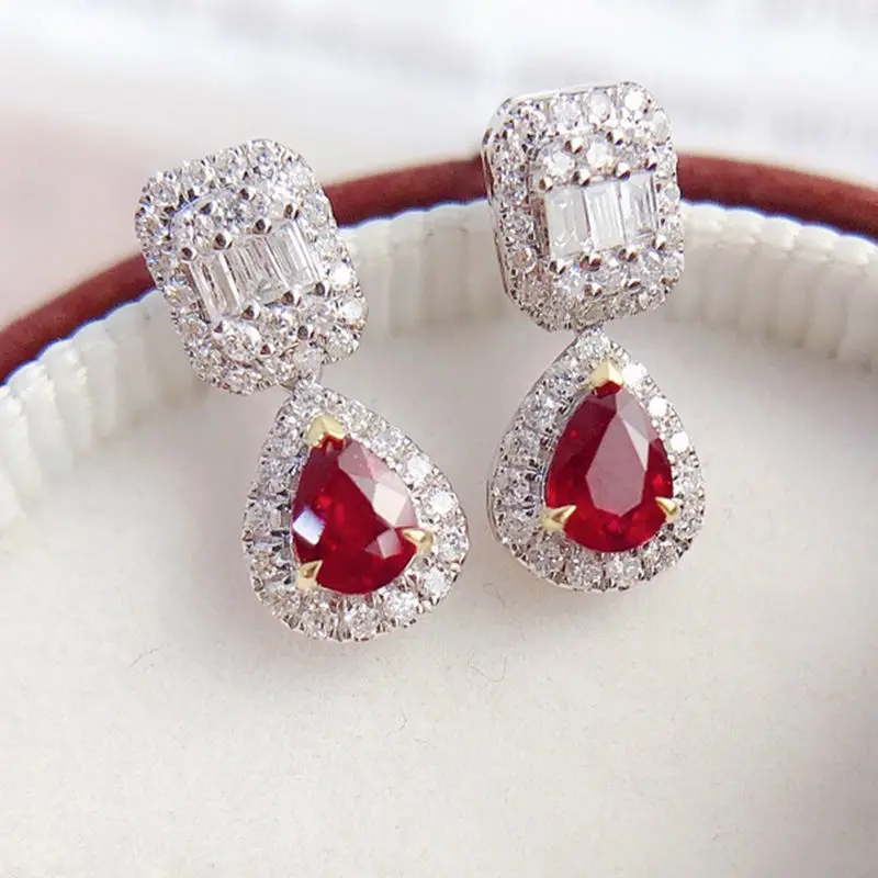 Cross-border New Earrings Hot Sale Silver Water Drop Earrings First Jewelry Women's Earrings