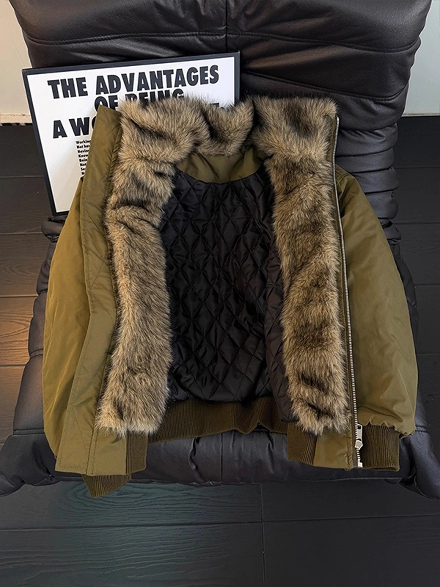 

Зимняя мужская куртка Thiened с меховым воротником в американском стиле ретро Sle Mountain Eagle, теплое хлопковое пальто для пилота