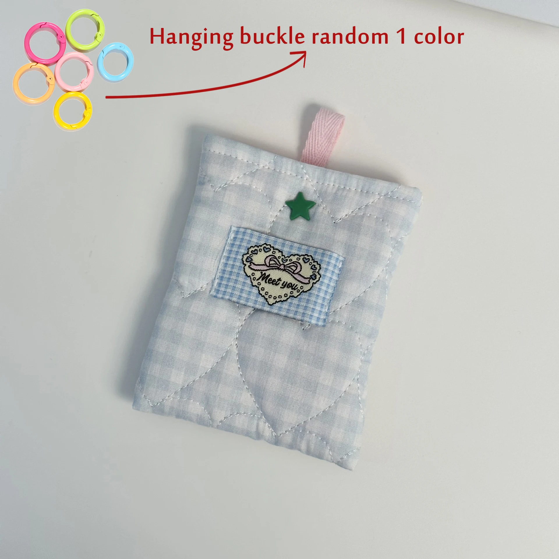 Ins Korean Style Quilted Checkered Coin Purse Earphone Storage Bag Cute Cherry Bag Pendant Accessories Girl Sisters Gift