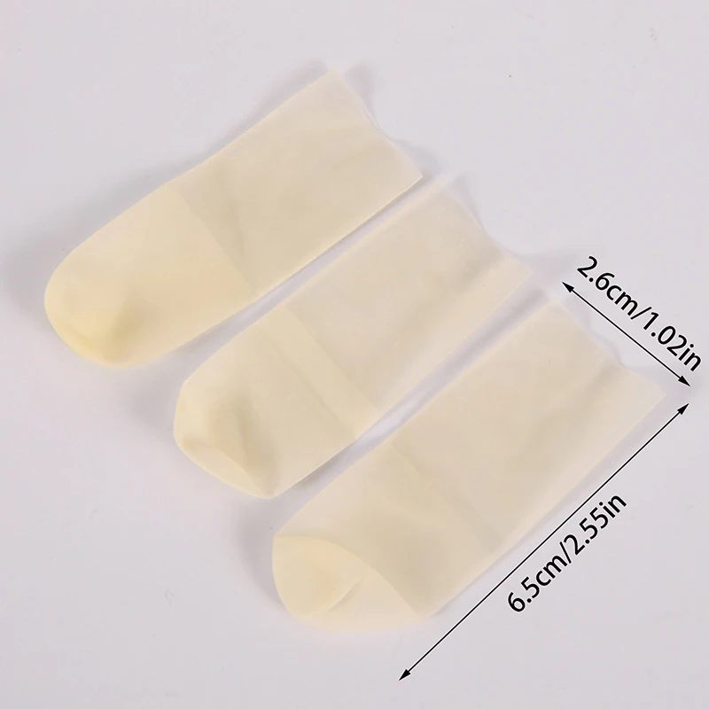 Juste de protection des doigts pour Nail Art, couvre-doigts en caoutchouc non ald, couvre-doigts antistatiques, couvre-doigts en latex de poulet, outil d'art des ongles, 100 pièces, 200 pièces