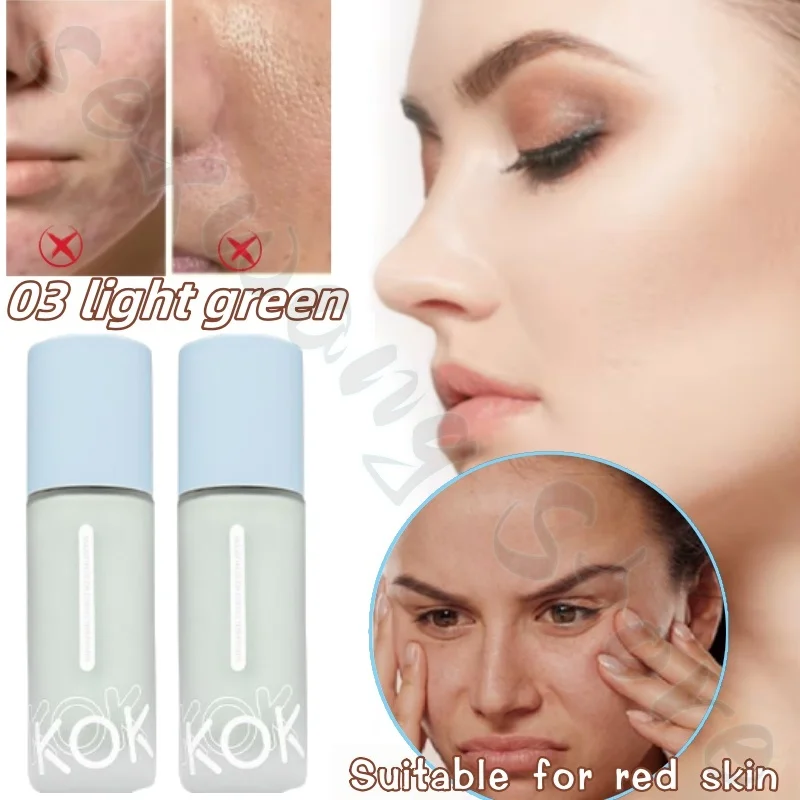 Kok crème isolante crème visage nue deux-en-un hydratante et pas facile à arrêter des poudres naturellement claire et même le teint