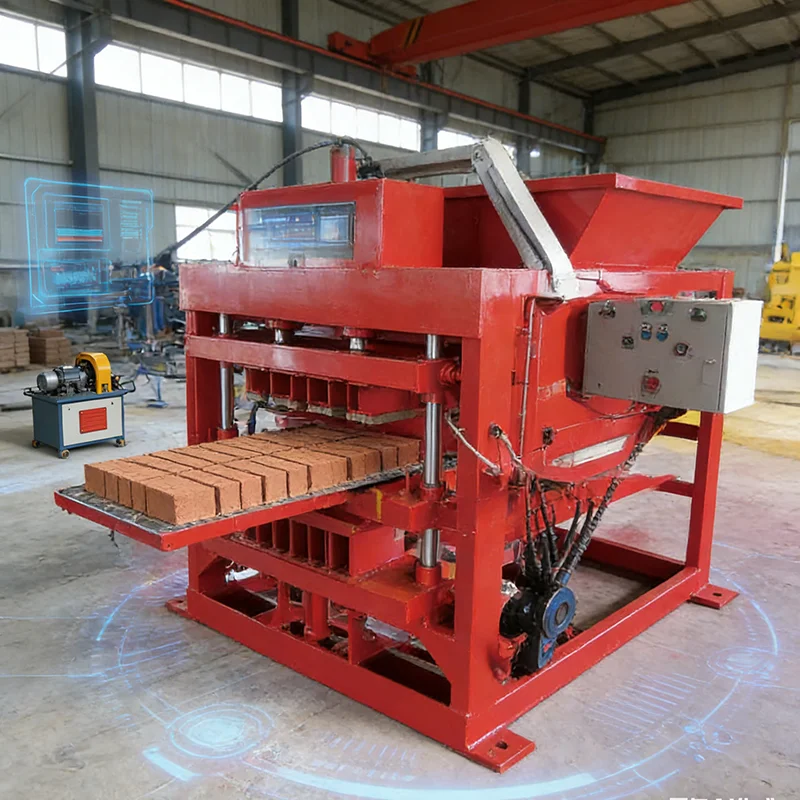

Customized Interlocking Brick Making Machine Concrete Block Maker Machine Brick Molding Equipment For Construction Business