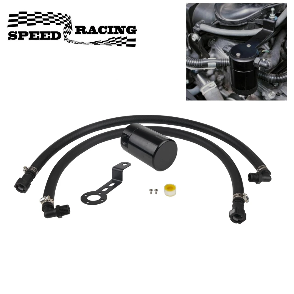 

Oil Catch Can Air Oil Separator Kit for 2014-2018 Chevrolet Silverado 1500/GMC Sierra 1500 2015-2020 Chevy Tahoe/Suburban/GMC