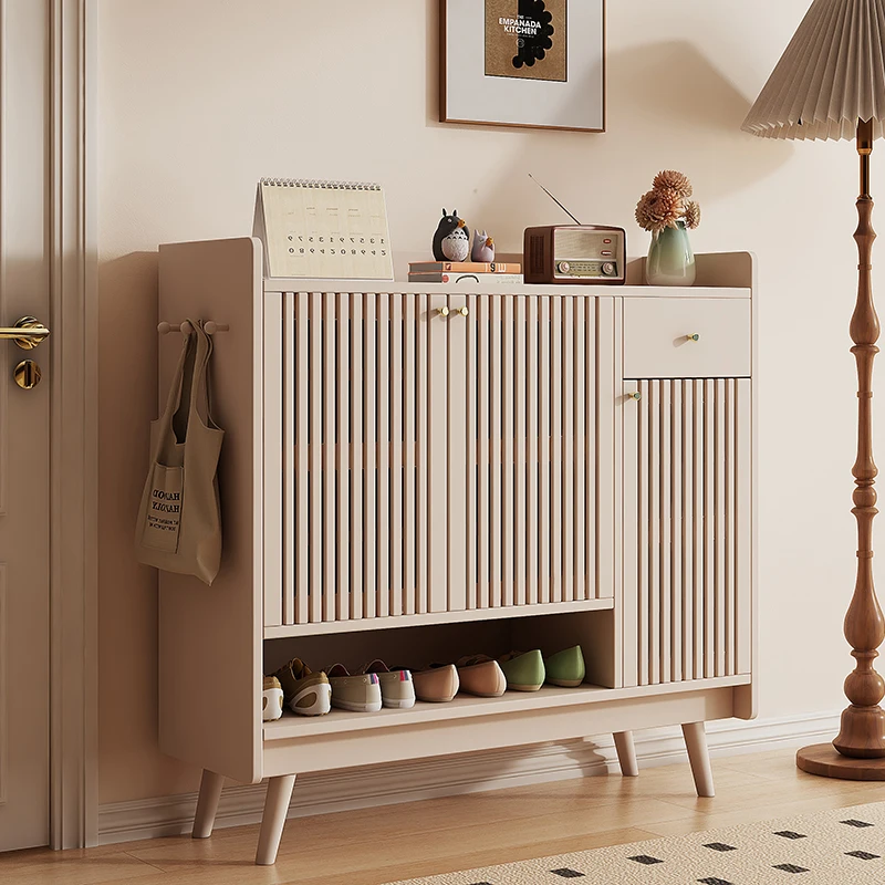 

Drawer Storage Shoe Rack Wood Vertical Modern White Shoe Rack Space Saving Muebles Para El Hogar Entrance Furniture Hall