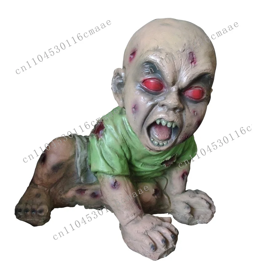 Halloween horror kids baby ghost baby prank props haunted house escape room bar horror devil latex doll