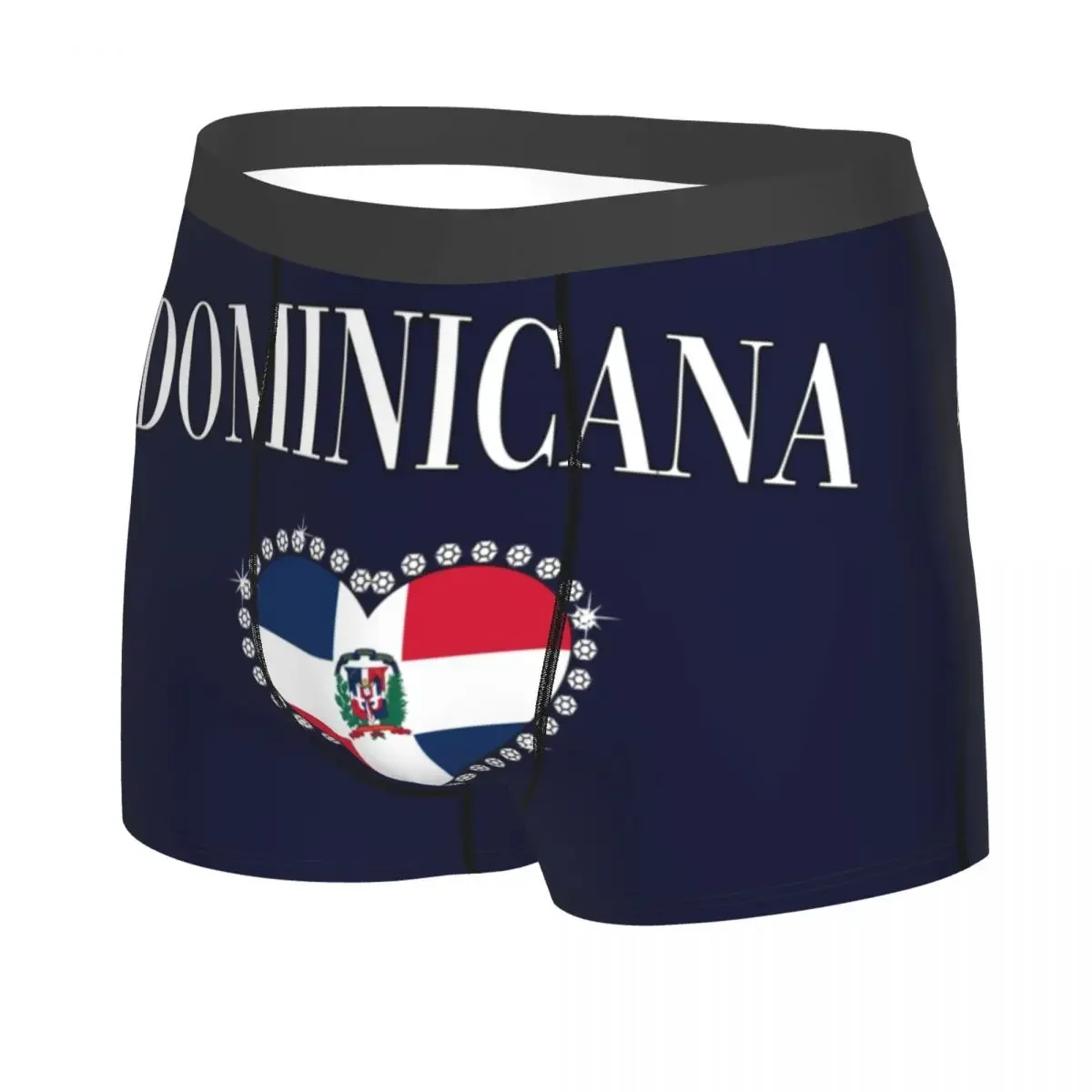 Custom Dominicana Republica Dominicana Girl Heart Underwear Men Breathable Boxer Briefs Shorts Panties Soft Underpants For Homme