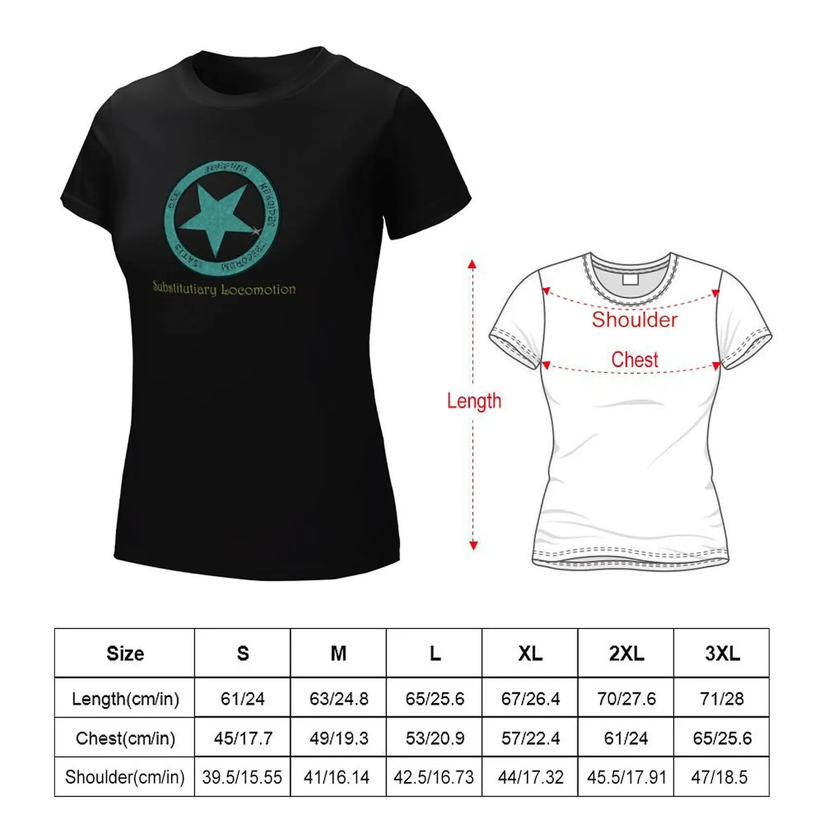 Substitutiary Locomotion T-shirt summer tops aesthetic clothes tshirts for Women