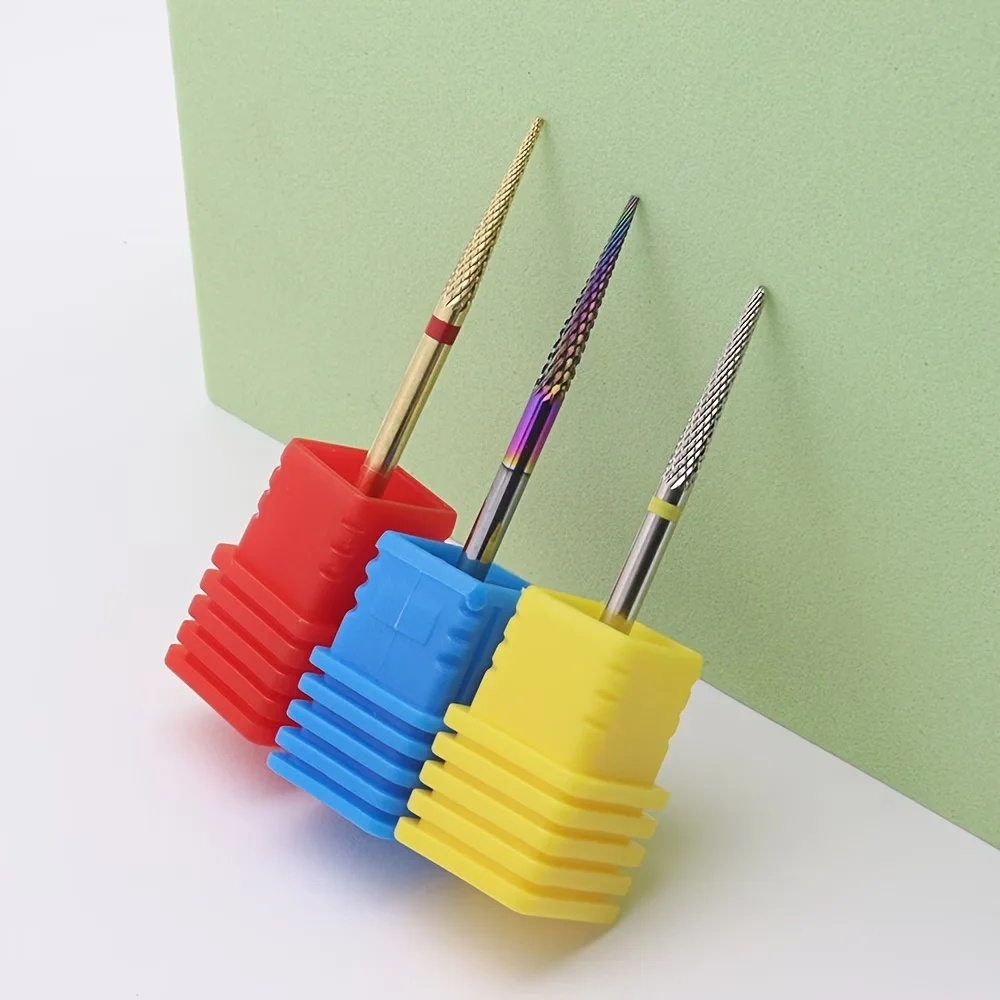 Brandneue Wolframstahl-Nagelbohrer, Pediküre-Hartmetallfräser für Nagelfeilen, Maniküre-Fräser, Nagelkunst-Werkzeug – Detail 4