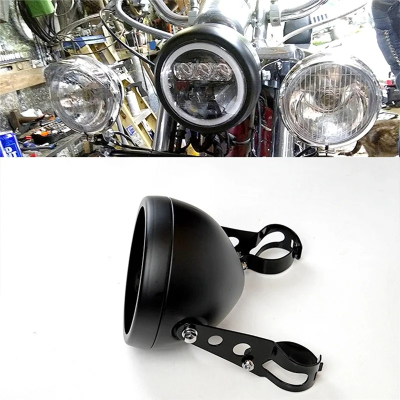 الرائدة حافة لسوزوكي متوافق 5.75 بوصة دراجة نارية العلوي الإسكان تصاعد قوس ل 5-3/4 بوصة المصباح #4