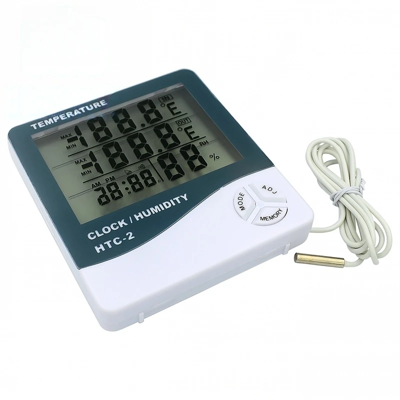 Digital Temperature and Humidity Meter for Home, High-Precision HTC-1 Indoor and Outdoor Electronic Hygrometer and Thermometer,