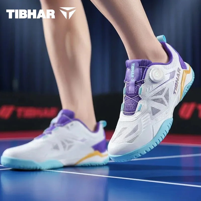TIBHAR Table Tennis Shoes Men Women Professional Ping Pong Sneakers Indoor Court Footwear with Popcorn Cushion & Carbon Plate view 5