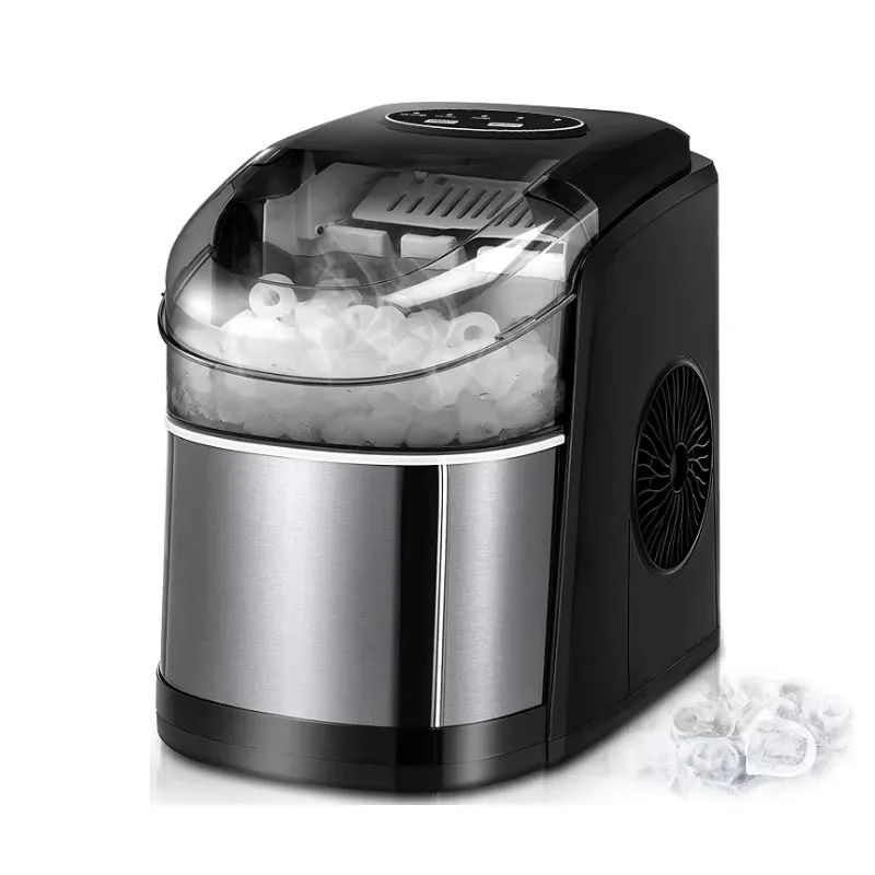 

Ice Maker Automatic Homemade Frozen Yogurt Machine for Kids Home Add Water & Ice Full Light Indicator Machine