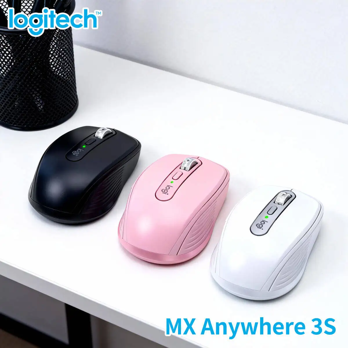 

Logitech MX Anywhere 3S Silent Mouse for Marketers Office Travel Noise-Free Sync