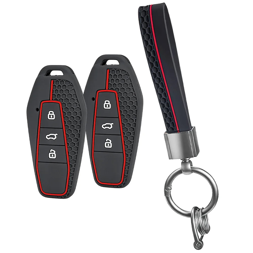 Key Protector For Chery iCAR 03 Shuxiangjia EQ7 Jaecoo J6 With Key Ring Full Button Access Snug Fit Scratch Resistant Anti Slip