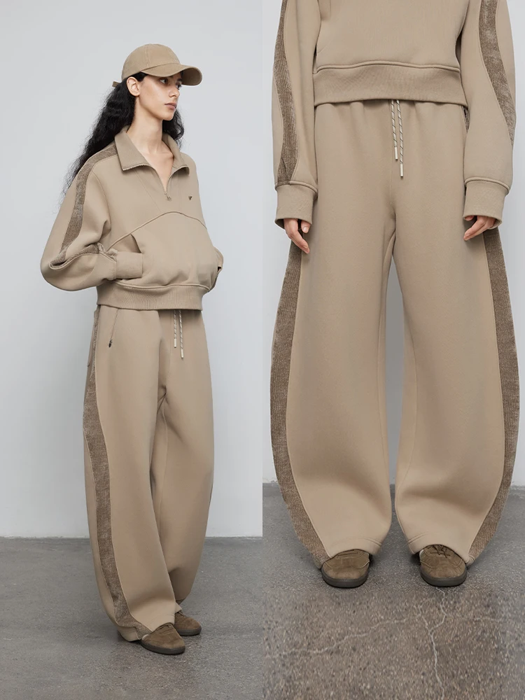 

Loose Casual Women's Pants Original Design Fce Lined Asymmetrical Knife Cotton Blend Comfortable Fall Faion