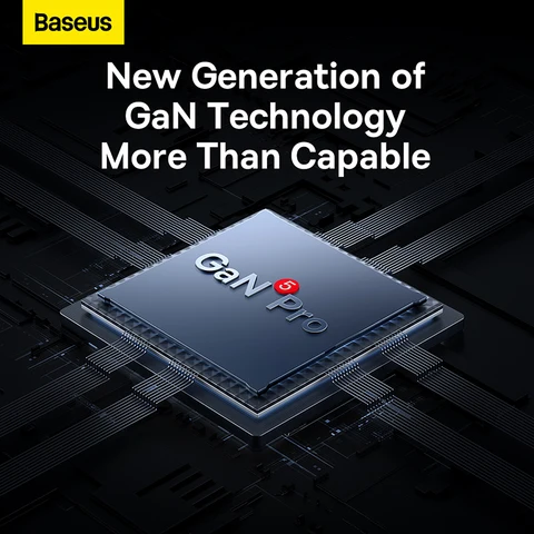 Baseus 65W USB-C зарядное устройство с поддержкой Quick Charge 4.0 и PD для iPhone и MacBook — изображение продукта