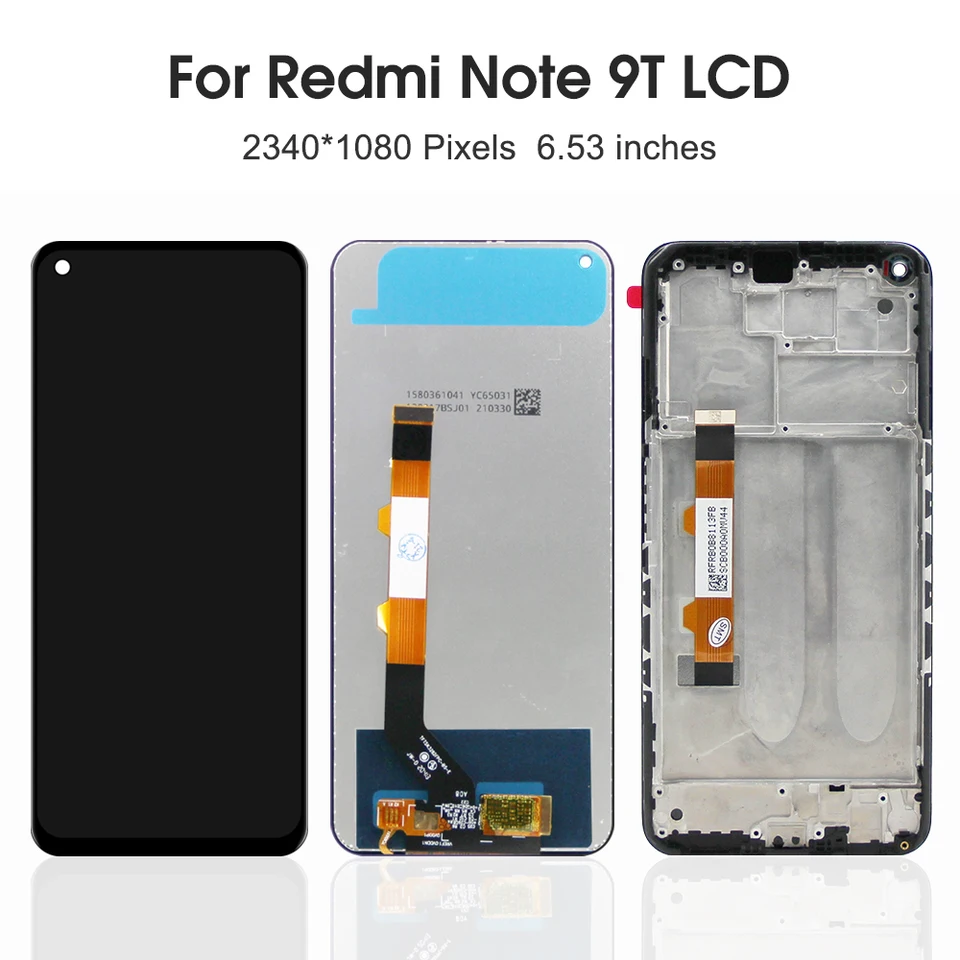 6.53'' For Xiaomi Redmi Note 9T LCD Display Touch Screen Digitizer