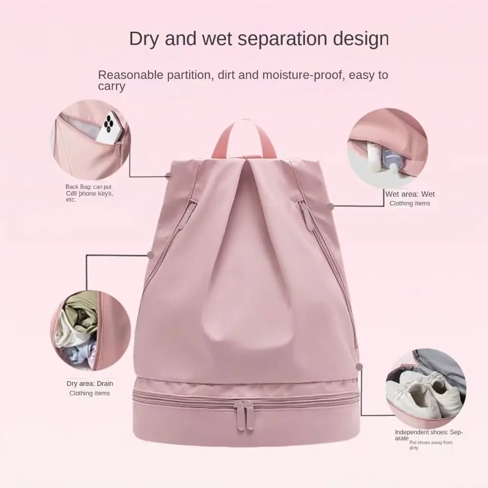 Fashionable Waterproof Travel Backpack Shoe Compartment Multi-pockets Sports Backpack Zip Closure Study Backpack Outdoor