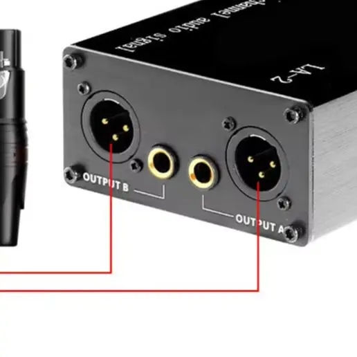 

LA2XS Audio Isolator Noise Reduction Device Impedance Matching XLR 6.35mm Interface For Live Stage Studio Audio Signal Isolator