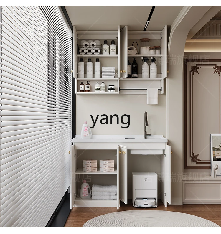 

YHM balcony honeycomb aluminum laundry integrated cabinet floor
