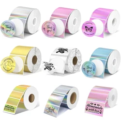 M110 Colorful MERRY Christmas Adhesive Label 40mm 50mm For M220 M221 M120 DIY Logo Barcode Tag FOR E210 P50 DETONG P1