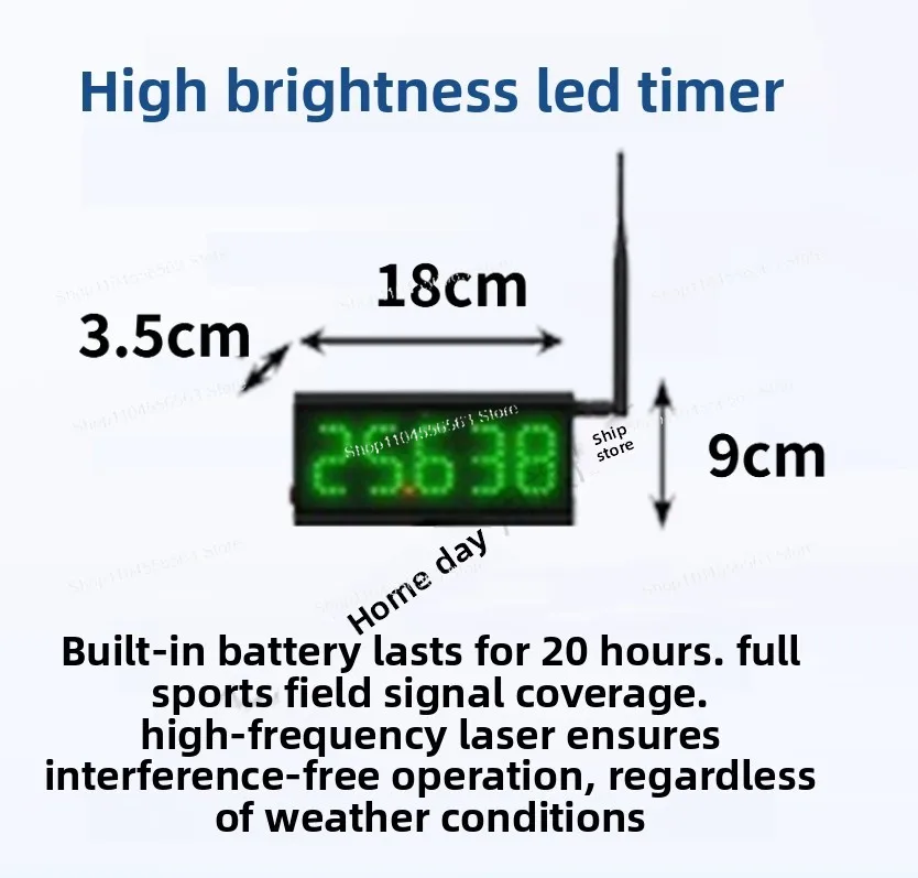 Wireless battery-powered laser timer, suitable for sprint competitions, speed training, and scooter racing.