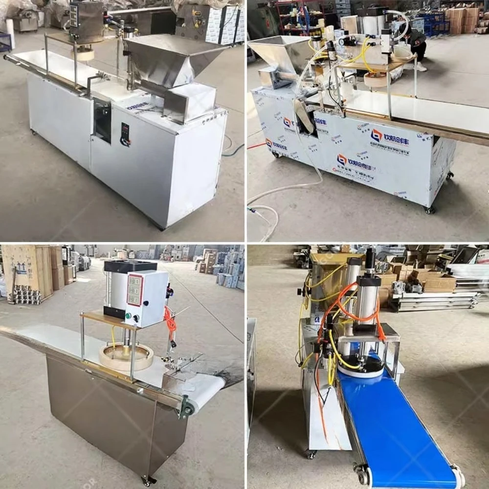 Pneumatic Tortilla Pizza-Former Pancake Automatic 7en 1 Pizza Crust Base Dough Pita Press Presser Naan Make Machine