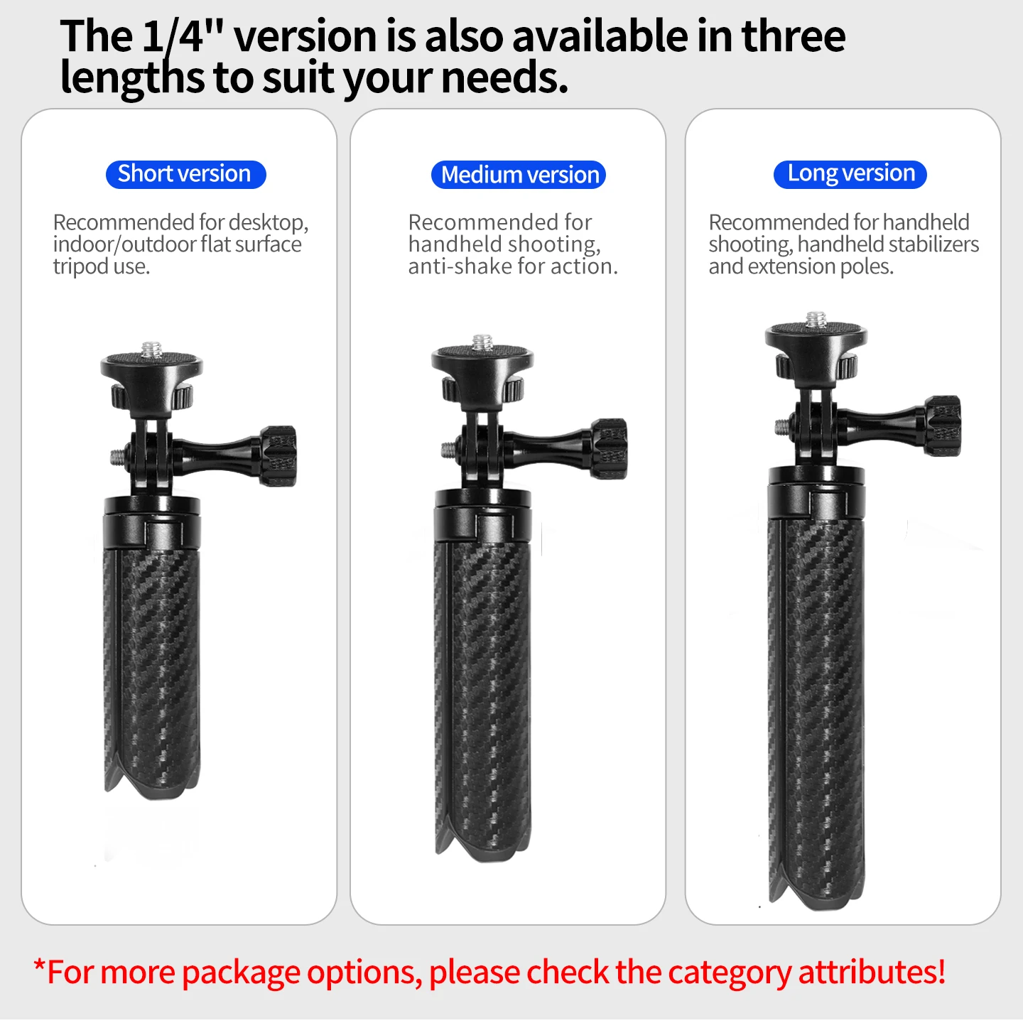 Aluminium-Desktop-Stativ mit Dämpfung, rutschfesten Fußpolstern für Telefon-Vlogs, stabile Unterstützung für Insta360 GoPro DJI Gimbal-Kamera – Detail 12