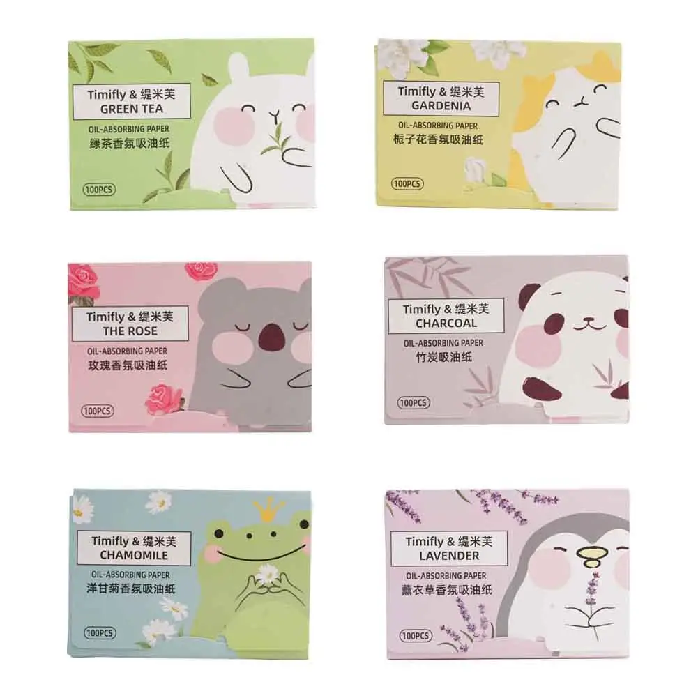 100 Uds. de papel absorbente de grasa facial, toallitas matificantes portátiles, limpiador facial, herramientas de limpieza facial para control de grasa y absorción de aceite