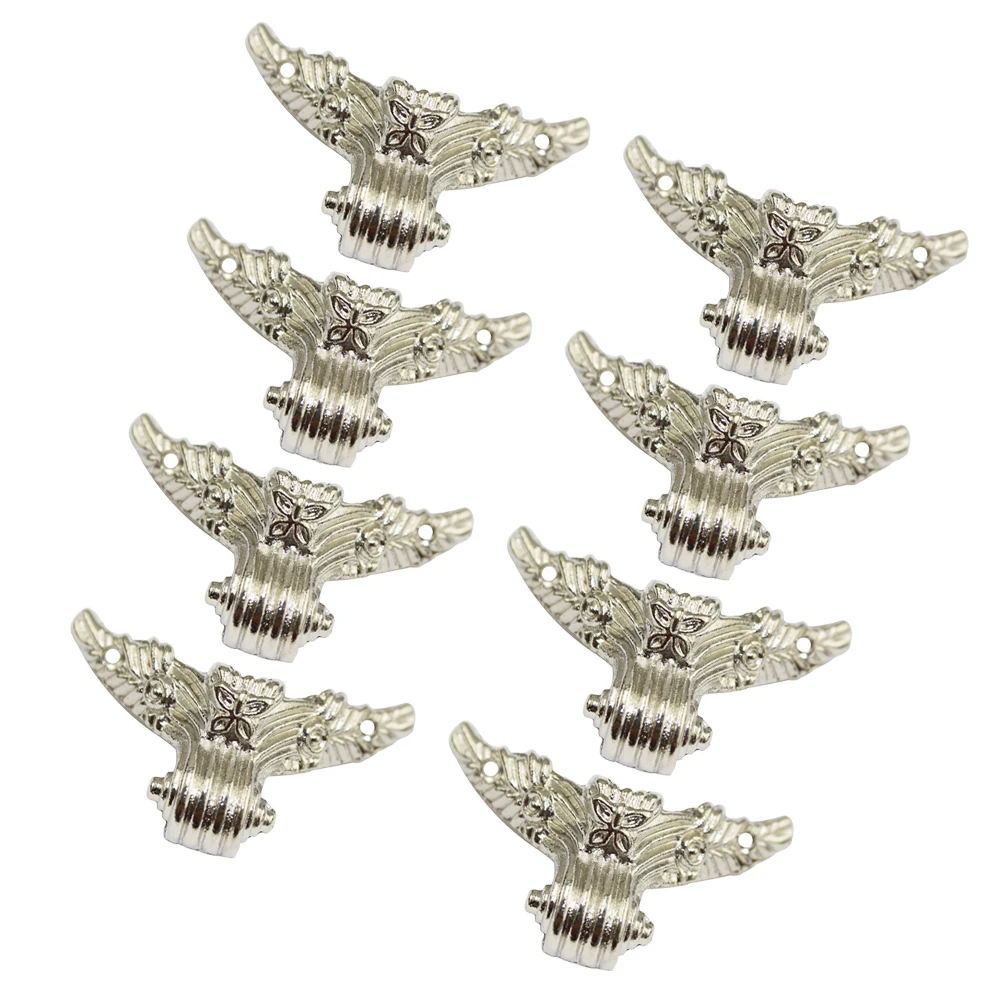 

8 PCS Gift Box Soles Furniture Accessories Legs Replacement Four Sides Iron Sofa Support