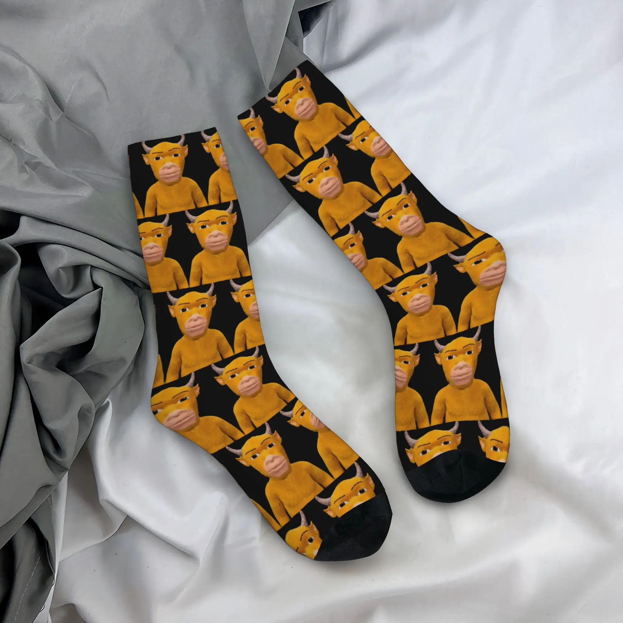 Niu Lai Cow Chinese Animation movie Socks Accessories For Men Women  Cozy Socks Soft Best Gift Idea