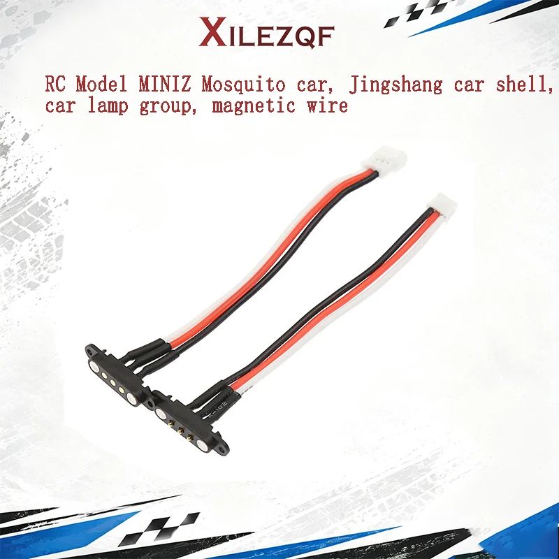 XILEZQF RC Model MINIZ Mosquito car, Jingshang car shell, car lamp group, magnetic wire