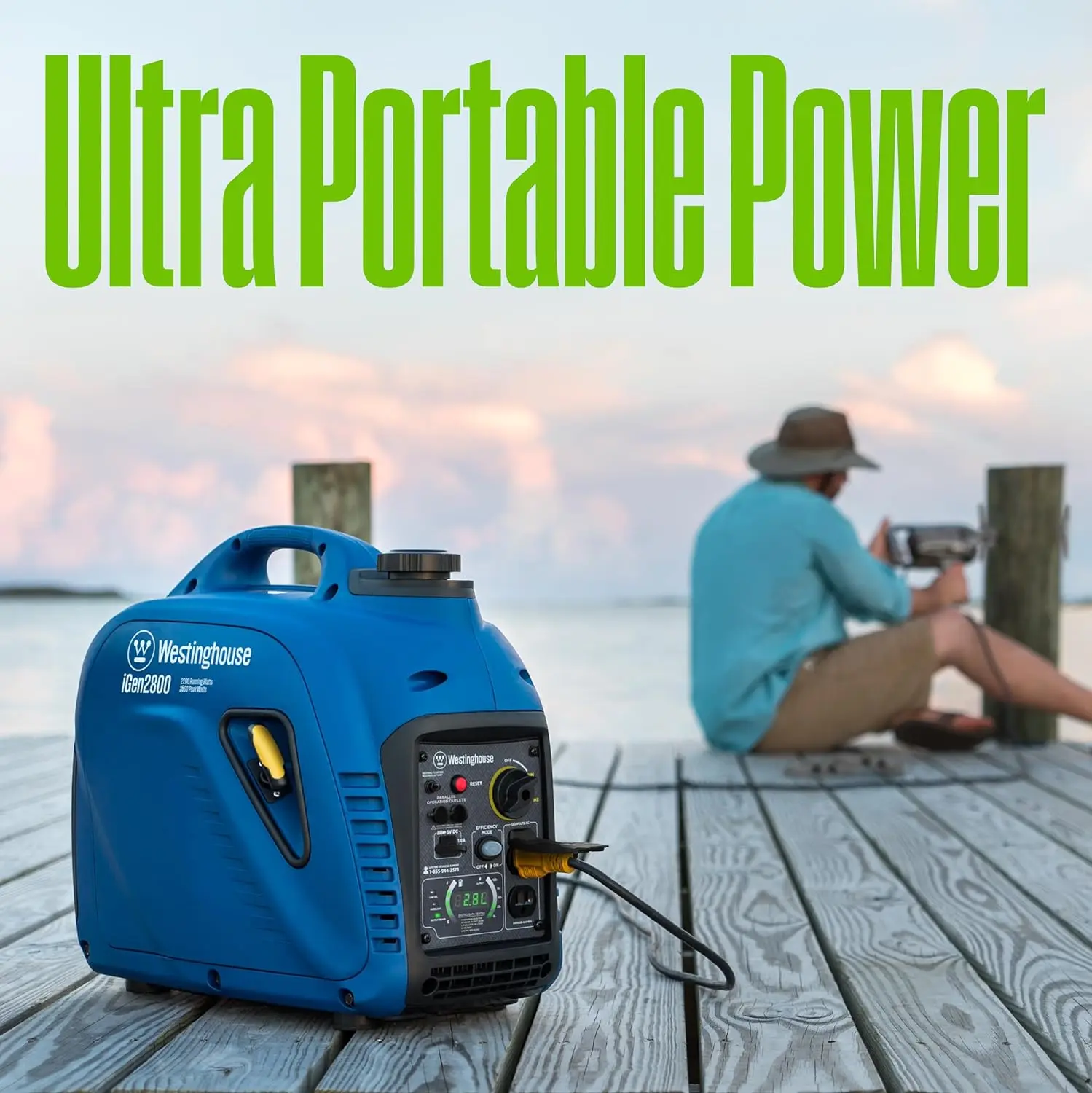 Outdoor Power Equipment 2800 Peak Watt Super Quiet & Lightweight Portable Inverter Generator, Gas Powered