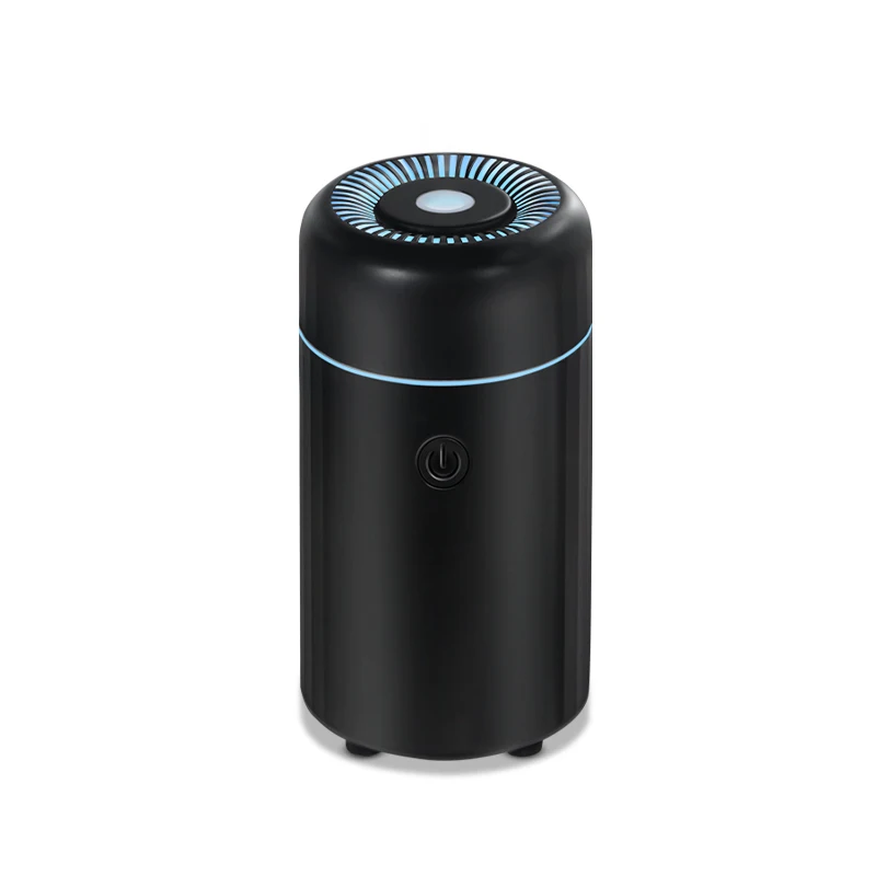 Umidificador de ar portátil Mini Car, Umidificador Névoa com Luz LED, Difusor de óleo essencial USB Powered, Quarto e Viagem, 100ml