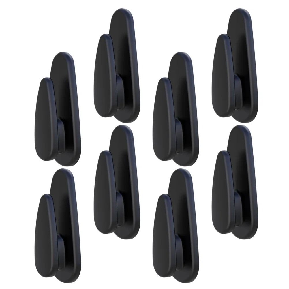 

8 Pcs Hooks Compact Self Adhesive Hangers for Vehicle Headrest Storage Car Storage Hooks Durable ABS Practical Use