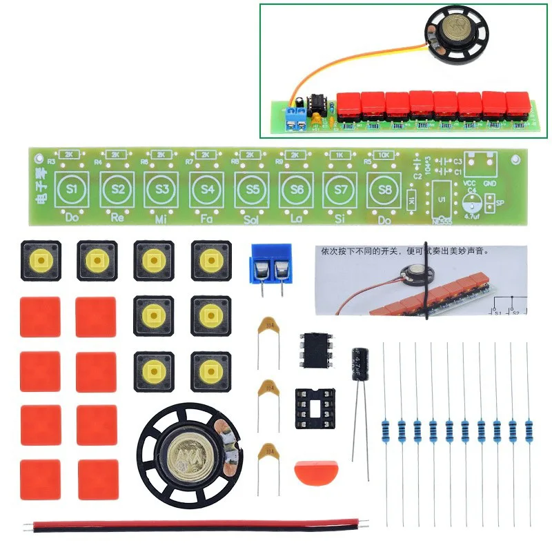 

NE555Electronic Keyboard Parts Octave Character Electronic Keyboard Electronic Production Kit DIYFun Production