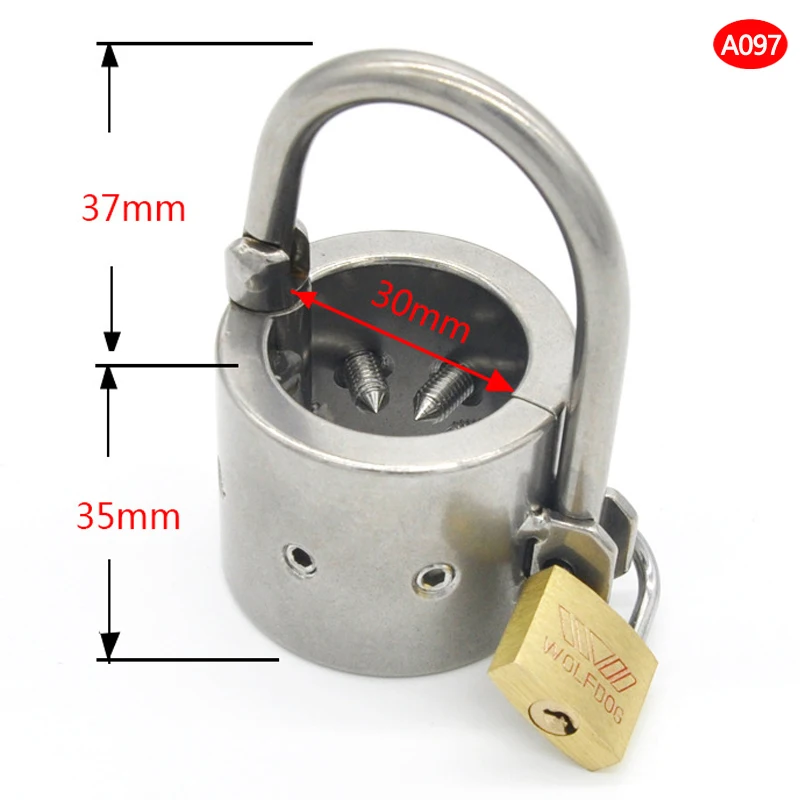 ذكر القضيب كيس الصفن عبودية الفولاذ المقاوم للصدأ خاتم الديك Ballstretcher المسمار البثق تحفيز ديك الدائري Cbt BDSM الجنس لعب للرجال