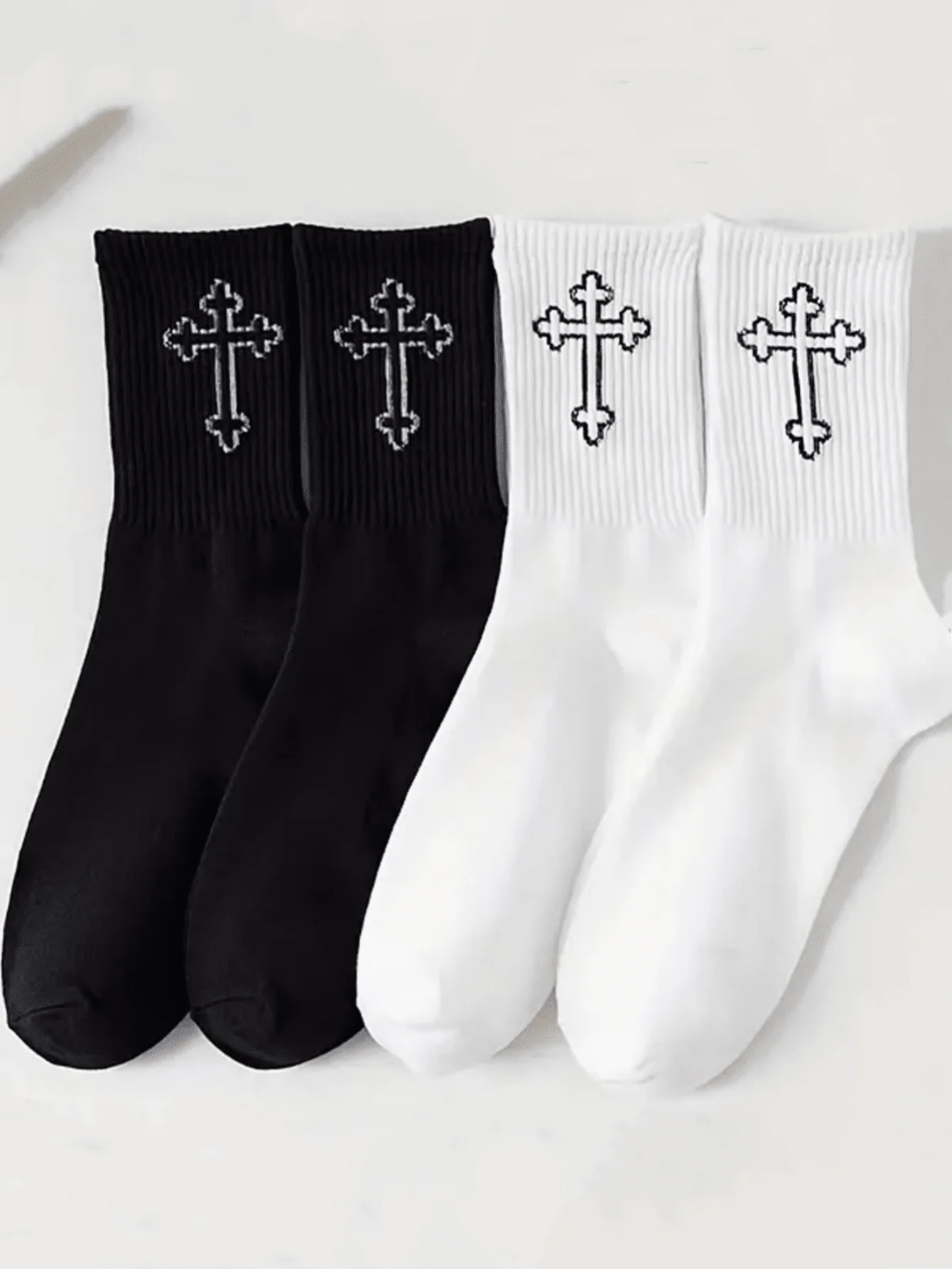 5/10 Pairs, Essential for Sports Enthusiasts, Men's Mid-calf Sports Socks, Breathable, Moisture-wicking, High Elasticity