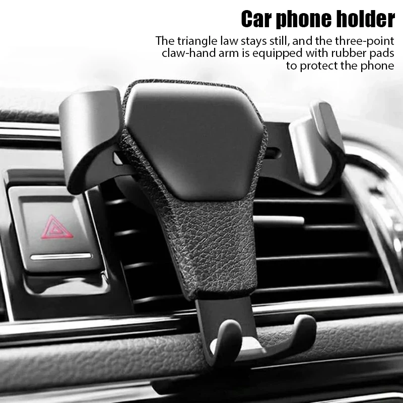 Gravity Car Holder For Phone Air Vent Clip Mount Mobile Cell Stand Smartphone GPS Support For iPhone 13 12 Xiaomi Samsung Phone