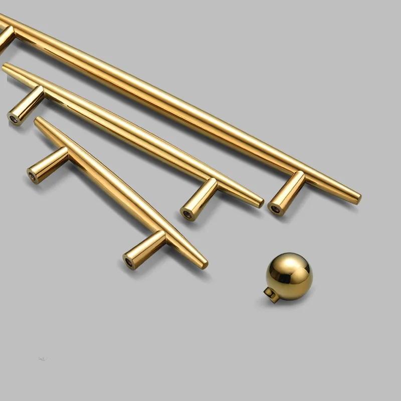 Modern RGP Gold Zinc Alloy Handles for Furniture Drawer Handle Pulls Kitchen Cabinet Knobs and Handles Kitchen Handles