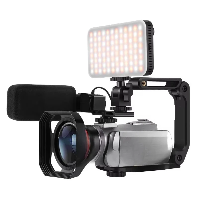 Digital Video Camera, 4K Infrared Night Vision, 64x Zoom Camera, Stereo Microphone Camera, Photography, Digital Video Recorder